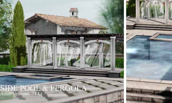 Elm. - Countryside Pool & Pergola.