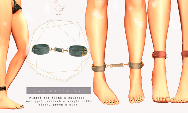 Swan - Lea Cuffs Set.