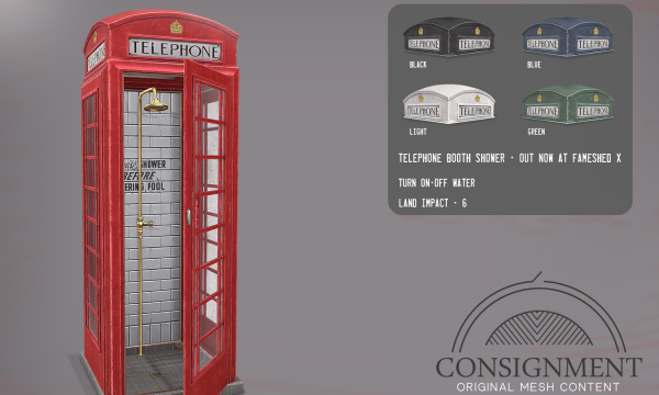 Consignment - Phone Booth Shower.