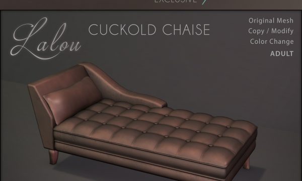 Lalou - Cuckold Sofa. L$4,750.