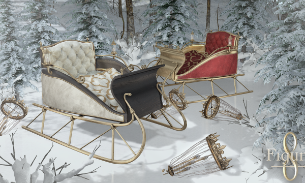 Figure 8 - Antique Sleigh. PG L$299 | Adult L$399 | PG Fatpack L$450 | Adult Fatpack L$650.