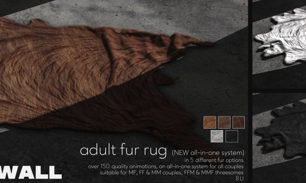Fourth Wall - Adult Fur Rug. L$1299.