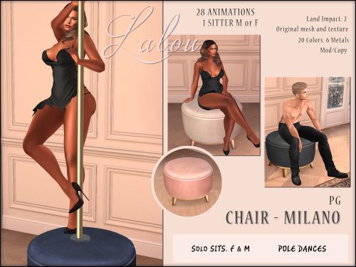 Lalou – Milano Pouf & Sofa 3 Seat.