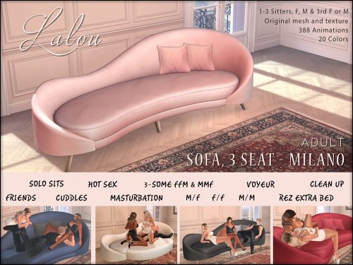 Lalou – Milano Pouf & Sofa 3 Seat.