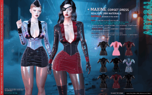 ABYSSAL>> - Maxine Corset Dress.