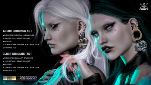 Codex - Clizia Earrings & Gauges.