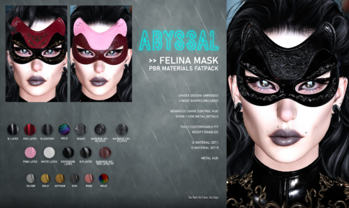 ABYSSAL>> - Felina Catsuit & Felina Gloves & Claws.